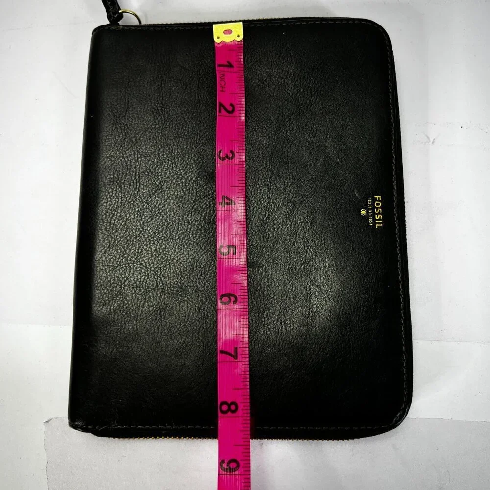 Fossil Genuine Leather Full Zip Mini Ipad Case Cover